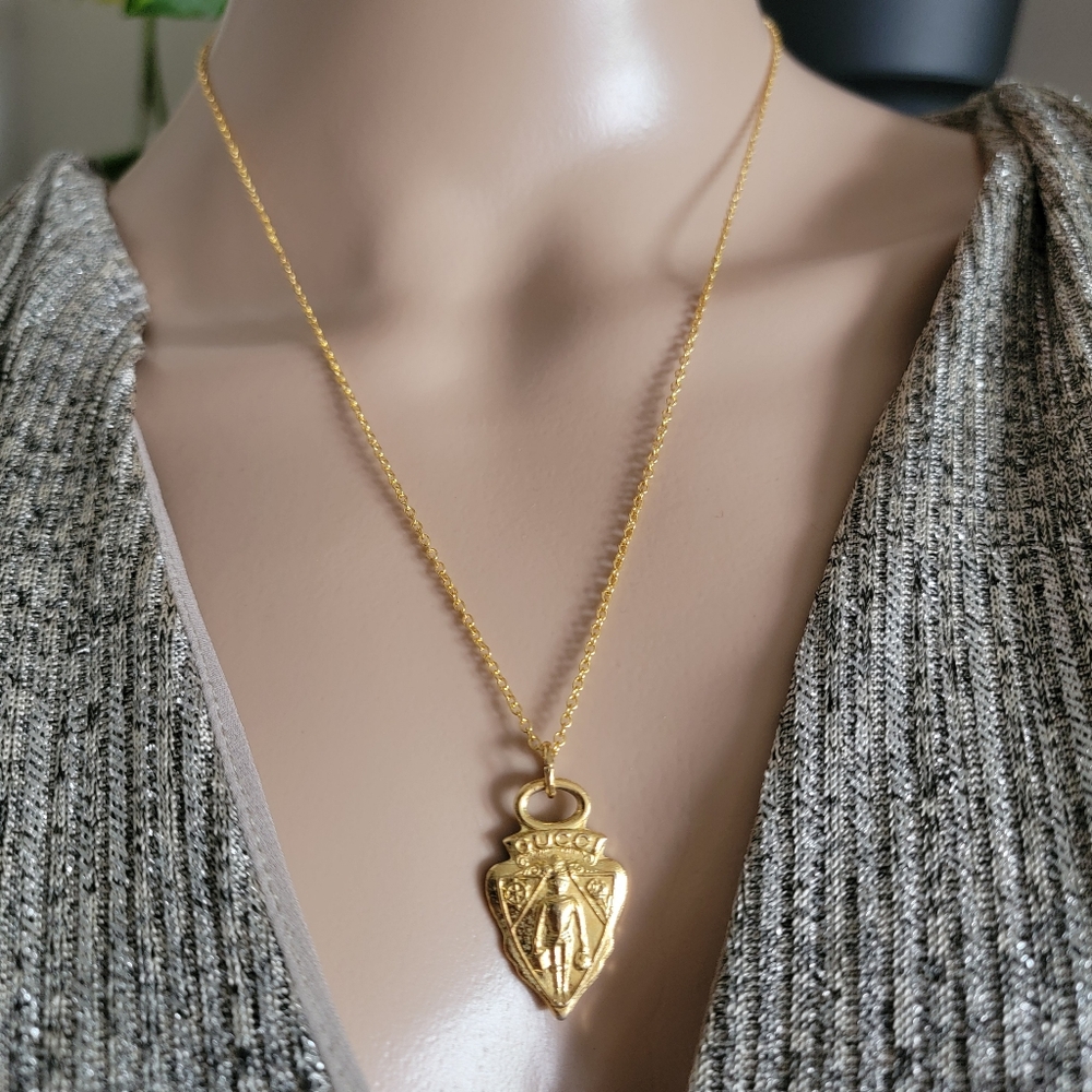 Authentic Vintage Gucci Zipper Pull Gold Hardware